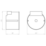 Kaiser - Leuchteneinbaugehäuse ThermoX 9300-01 für HV-Leuchten