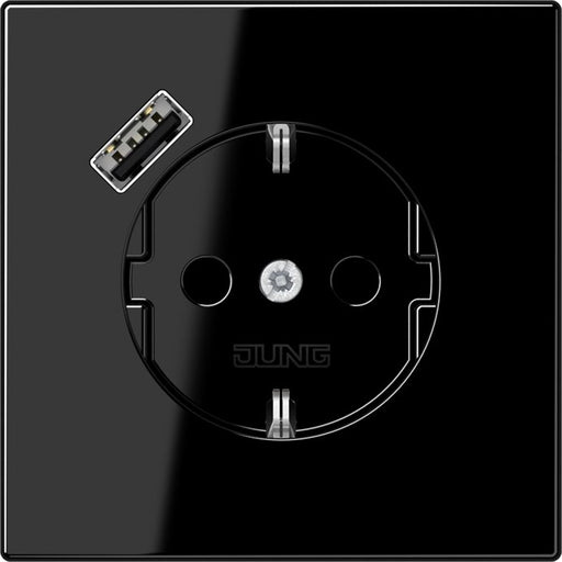 Jung - Steckdose SCHUKO Steckdose LS 1520-18 A SW mit USB Typ A