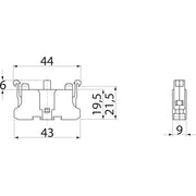 Schmersal - Hilfsschalterblock Tastelement RF03 1S