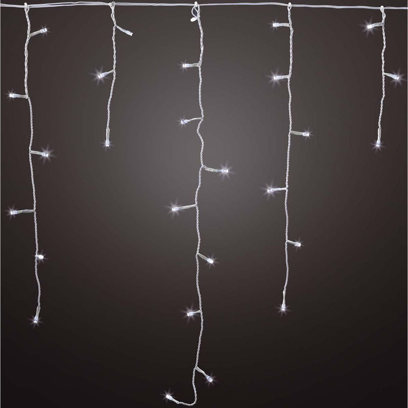 Hellum - Festbeleuchtung LED-Eislichtvorhang 180flg 565171 LEDs ww