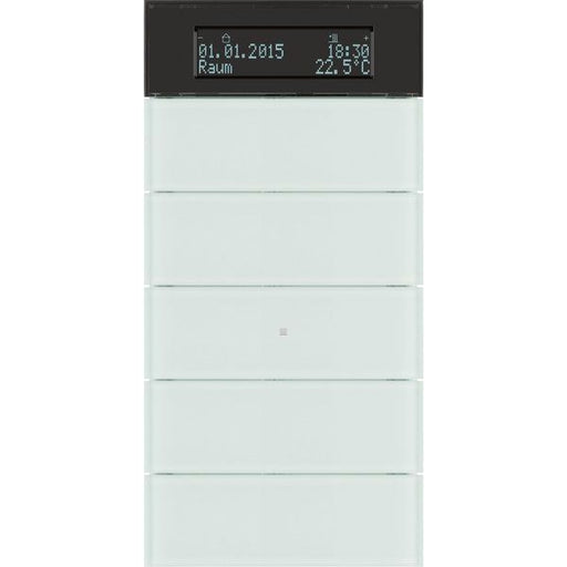Berker - Bussystem-Mehrfach Bediengerät Tastsensor 5fach 75665590 Glas polarweiß