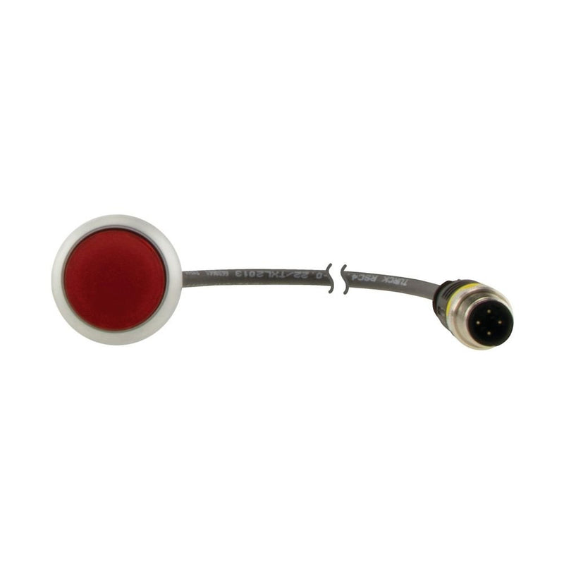Eaton - Drucktaster, Komplettgerät Leuchtdrucktaste Classic C22-DRL-R-K01-24-P1 4polig 24V 1Ö 0.2m