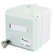 Telegärtner - Aufputzgehäuse für Unterputzgerät Gehäuse abschließbar 100021383 AP IP44 f. 2xAMJ/UMJ
