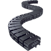 Bachmann - Flexibles Leitungsführungssystem Kabelschlange Cube 930.058 schwarz RAL9005