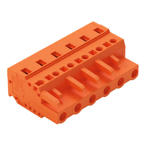 WAGO - Kabelsteckverbinder für Leiterplattensteckverbinder Federleiste 231-706/026-000 6pol, 7,62mm − 50 Stück