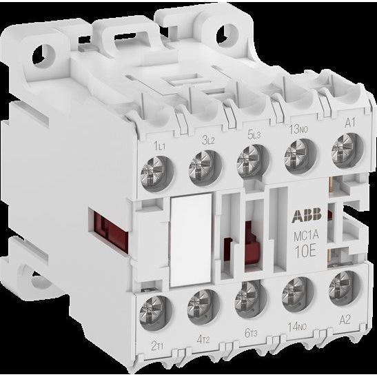 ABB Stotz S&J - Leistungsschütz zum Schalten von Wechselstrom Kleinschütz MC1A310AR1 1S, 24V 50/60Hz