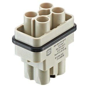 Harting - Kontakteinsatz für Rechtecksteckverbinder Steckverbinder 09120062662 Q, 4/2-M-AS-QL − 10 Stück