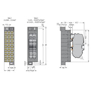 WAGO - Feldbus, Dez. Peripherie - Kommunikations-Modul Potentialblock 726-602 grau, Aufdruck 1-24