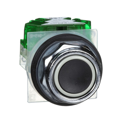 Schneider Electric - Drucktaster, Komplettgerät Drucktaster 9001KR1BH5 schwarz, D=30mm − 1 Stück