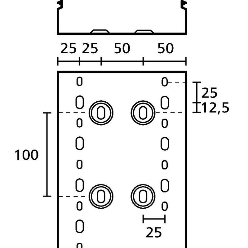 HellermannTyton - Verdrahtungskanal HTWD-PC-100X50-PVC-G − 16 Meter