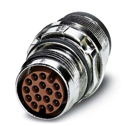 Phoenix Contact - Rundsteckverbinder, feldkonfektionierbar (Industriesteckverbinder) Gerätesteckverbinder ST-17P1N8A6100S Vorderwand