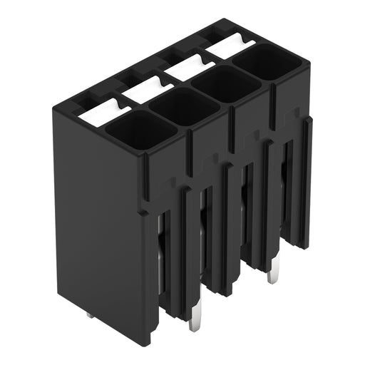WAGO GmbH & Co. KG - Leiterplattenklemme THR-Leiterplattenklemme 2086-1124/300-000 Drücker,1,5mm²,sw − 216 Stück
