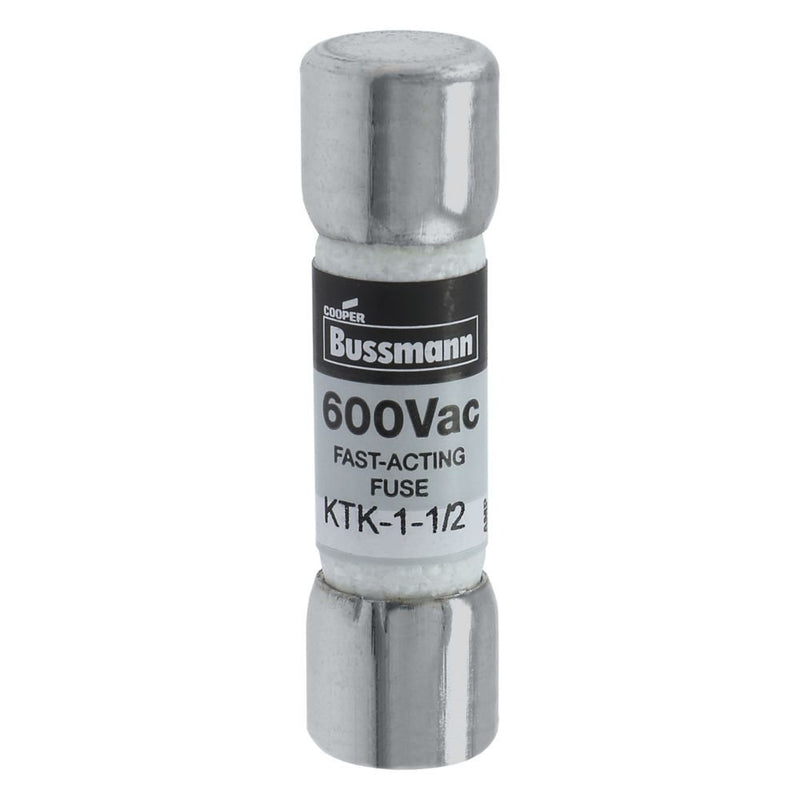 Eaton - HRC-Sicherung Sicherungseinsatz KTK-1-1/2 1.5 A, AC 600 V − 10 Stück