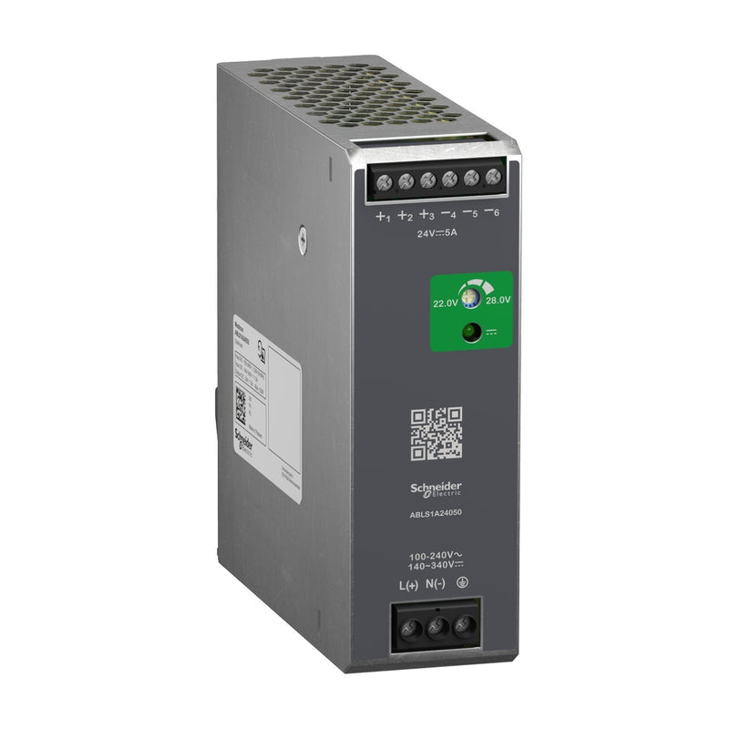 Schneider Electric - Gleichstromversorgung Spannungsversorgung ABLS1A24050 24VDC, 5A, 120W,1-p − 1 Stück