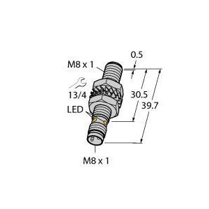 Turck - Induktiver Näherungsschalter Sensor BI3-M08-AP6X-V1131 induktiv