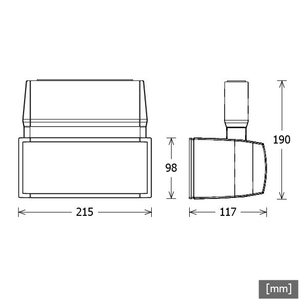 LTS Licht&Leuchten - Downlight/Strahler/Flutlicht LED-Stromschienenstrahler EL 303.30.4 si 3000K 75°silber
