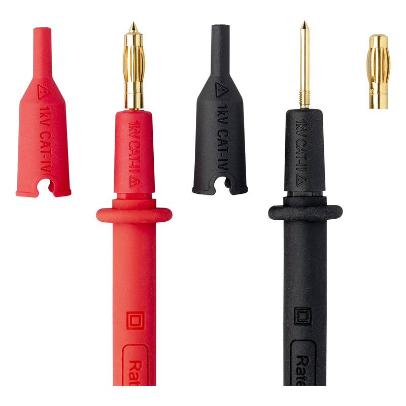 Benning - Zubehör/Ersatzteile für Prüf- und Messgeräte (Elektro) Silikon-Messleitung 10231315 Messspitze 2 u. 4mm
