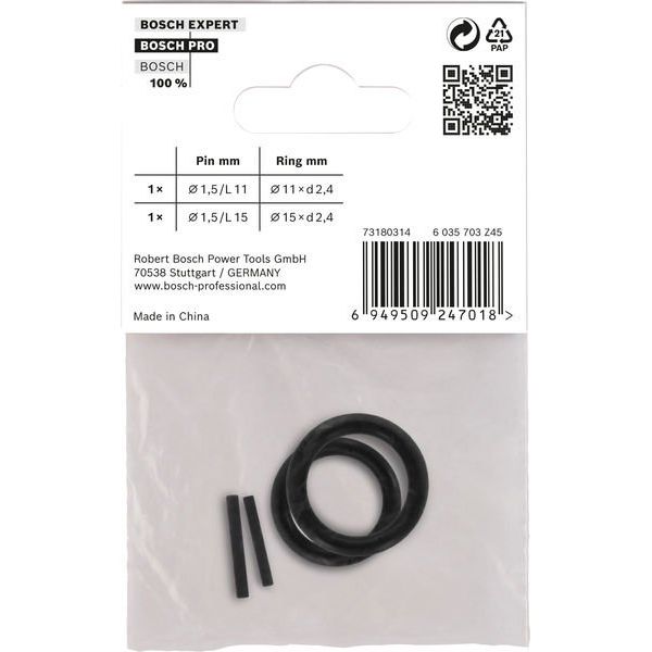 Bosch - Steckschlüsselset Set mit Haltering und 2608003064 Stift für PRO Impact