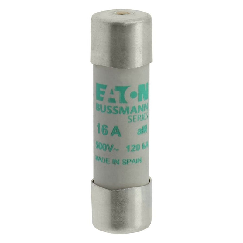 Eaton - Zylindrische Sicherung Sicherungseinsatz Nieders. CYL AM 14,#C14M16S 16A AC 500V 120kA − 10 Stück