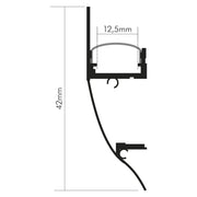 Nobile - Zubehör/Ersatzteile für Lichtschlauch/-band Alu Aufbau-Profil 2m 5011149907