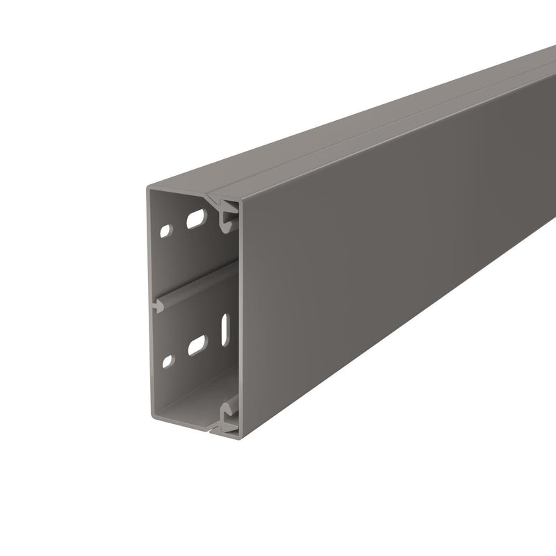 OBO Bettermann - Leitungsführungskanal Wand+Deckenkanal m.Obert. WDK40090GR 40x90mm,PVC − 32 Meter