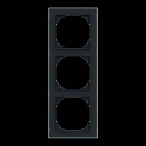 Busch-Jaeger - Abdeckrahmen Rahmen 3-fach 1723-456M mit Dekorring − 1 Stück by Busch-Jaeger
