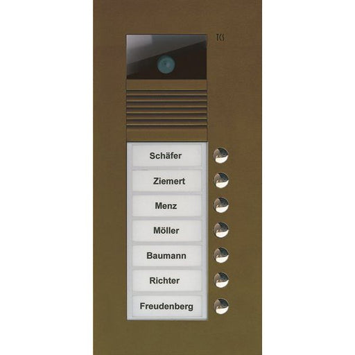 TCS Tür Control - Türstation für Türkommunikation Video color Außenstation V AVU14070-0012 PUK 7 Tasten 1-spalt − 1 Stück