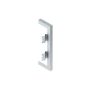Niedax - Wandanschlussblende für Geräteeinbaukanal GK-Wandabschlussblende DWB 220T80 S doppelzug 261x80mm