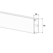 GGK - Leitungsführungskanal LFG-Kanal 40x90 lgr 2864 − 2 Meter