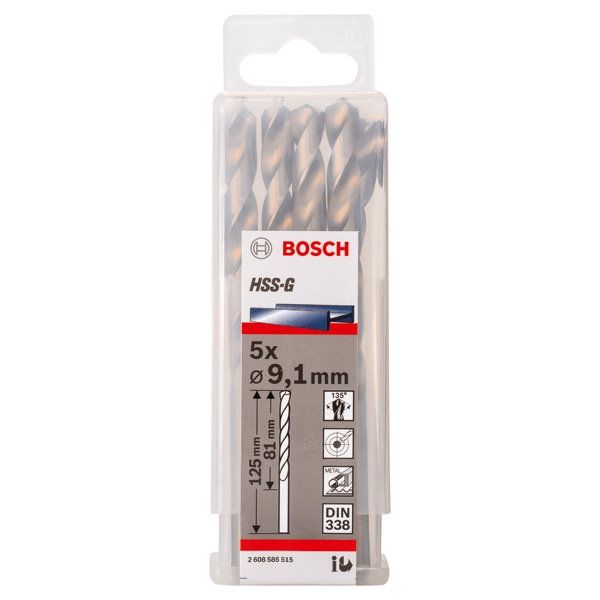 Bosch - Bohrer PRO Metal HSS-G 2608585515 Spiralbohrer 9,1 x