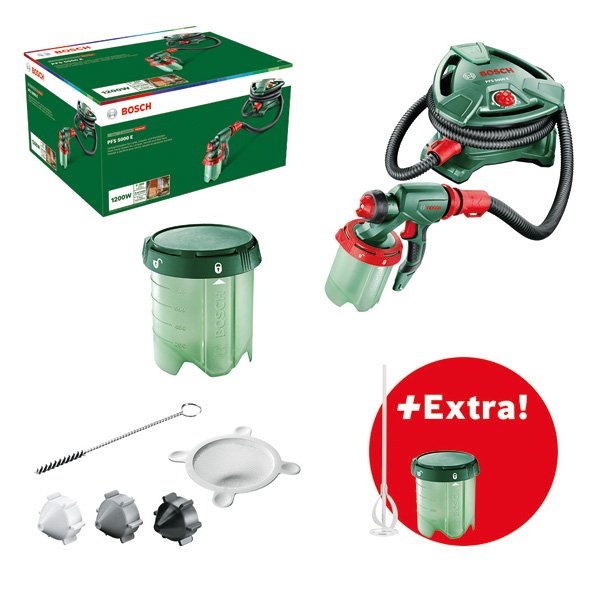 Bosch - Sprühpistole (elektrisch) PFS 5000 E 0603207202 + Rührstab