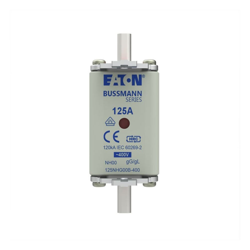 Eaton - Messersicherung Sicherungseinsatz Nieders. 125NHG00B-400 125A AC 400V 120kA − 3 Stück