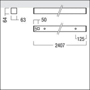 Zumtobel Group - Decken - /Wandleuchte LED - Anbauleuchte LINCOR A C #42950840 830, silber