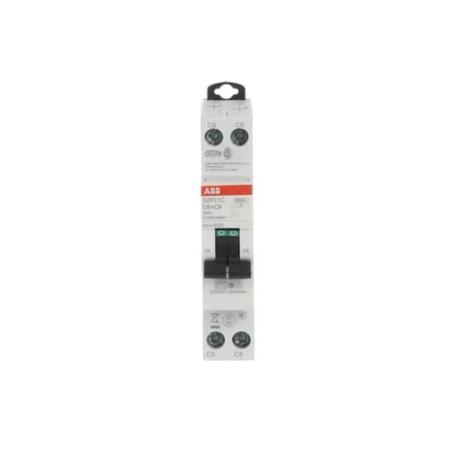 ABB Stotz S&J - Leitungsschutzschalter Sicherungsautomat S2011C-C6 6kA 6A 1P+1P 1M