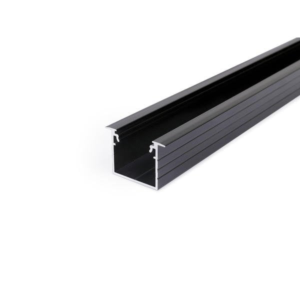 Brumberg Leuchten - Mechanisches Zubehör/Ersatzteile für Leuchten LED-Alu-Profil 2000mm 53654080 schwarz