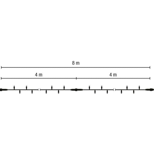 Scharnberger+Hasenbein - Festbeleuchtung LED-String Lite 160 2x4m 58564 220-240V ws LED: wws