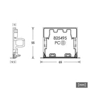 LTS Licht&Leuchten - Mechanisches Zubehör/Ersatzteile für Leuchten Enddeckel (VE2) LK-Z 060.002 ws