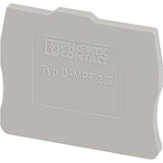 Phoenix Contact - Abschluss- und Zwischenplatte für Reihenklemme Abschlussdeckel D-MPT 2,5 L=36mm, B=2,2mm − 50 Stück