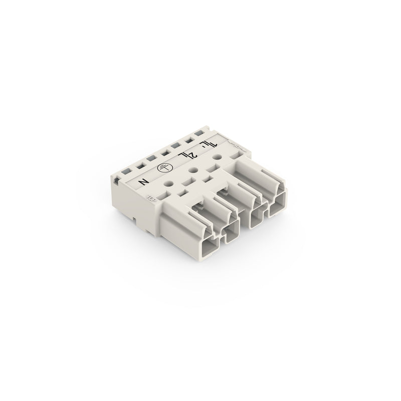 WAGO - Steckverbinder für steckbare Gebäudeinstallation Stecker 770-234 2x0,5-4mmq weiß − 50 Stück