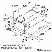 Bosch - Zubehör/Ersatzteile für Kochgerät/Backgerät Flachschirmhaube DFL063W57 Serie 2