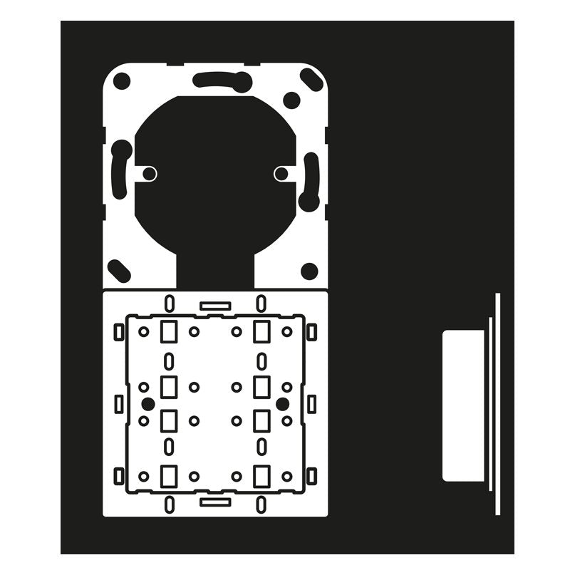 Jung - Bussystem-Tastsensor Tastsensor-Erweiter.Modul 4092 TSEM Universal 2-fach − 1 Stück