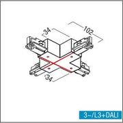Zumtobel - Elektrisches Zubehör/Ersatzteile für Leuchten Kreuzverbinder 3ph ws S2 801210