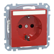 Merten - Steckdose SCHUKO-Steckdose rrt MEG2302-0306 mit Schriftfeld