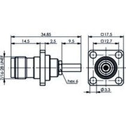 Telegärtner - Koax-Steckverbinder TNC Buchse 100023796 RG-316/U, 50 Ohm