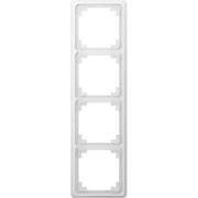 Jung - Abdeckrahmen Rahmen 4-fach aws CDP 584 WW waage/senkrecht