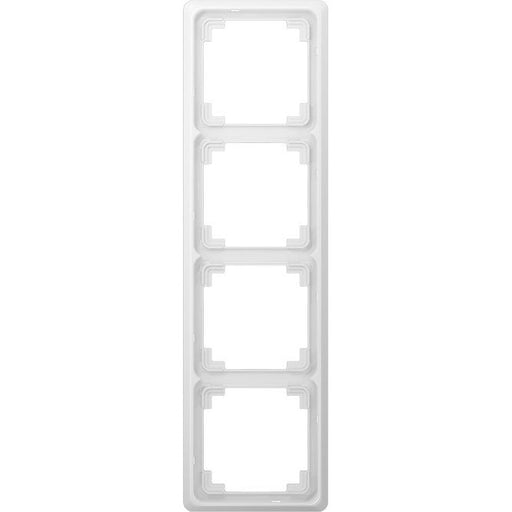 Jung - Abdeckrahmen Rahmen 4-fach aws CDP 584 WW waage/senkrecht