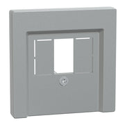 Merten - Einsatz/Abdeckung für Kommunikationstechnik Zentralplatte alu 297960 für TAE-Dose