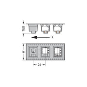 WAGO - Leiterplattenklemme THR-Leiterplattenklemme 236-404/334-604/997- 2,5 mm² − 140 Stück