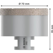 Bosch - Bohrer PRO Ceramic dry 2608587132 Trockenbohrkrone 70