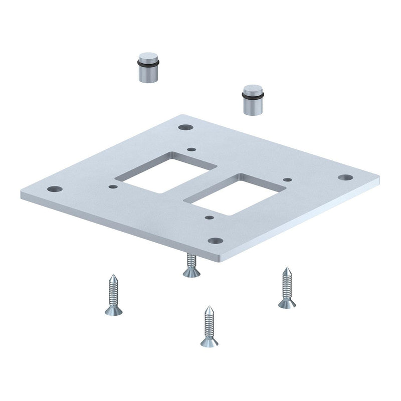 OBO Bettermann - Sockel für Installationssäule Bodenplatte ISS160160BP für Industriesäule